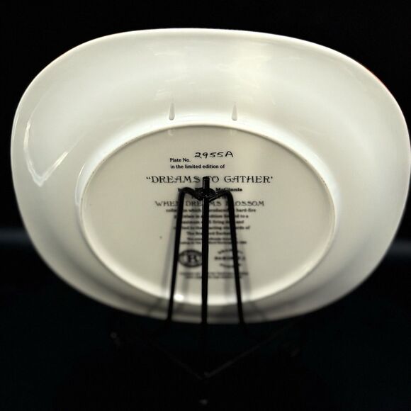 Vintage Limited Edition Bradford Exchange Plate “Dreams To Gather” By M. Renee - Picture 3 of 6